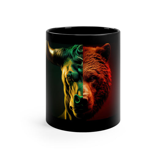 Bulls and Bears - Traders Fuel - 11oz Black Mug