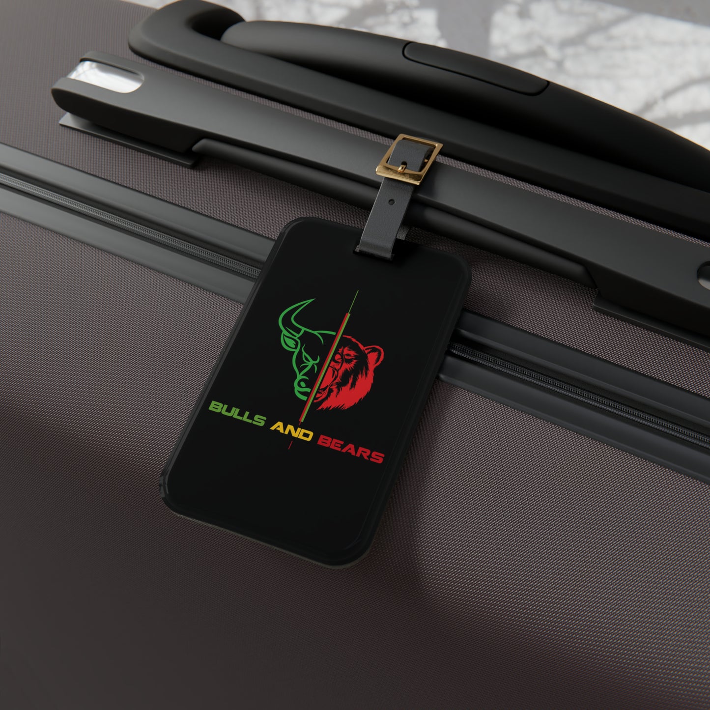 Bulls and Bears Luggage Tag