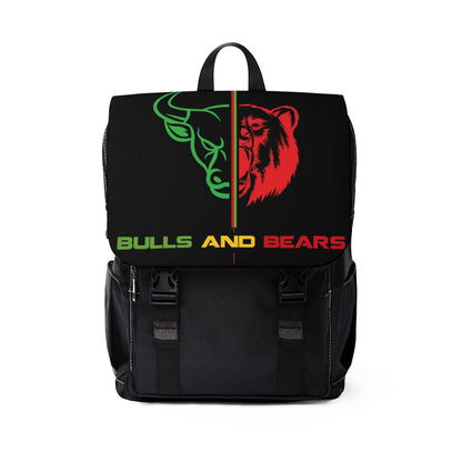 Bulls and Bears Unisex Casual Shoulder Backpack Black