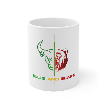 Bulls and Bears - Traders Fuel - Ceramic Mug 11oz